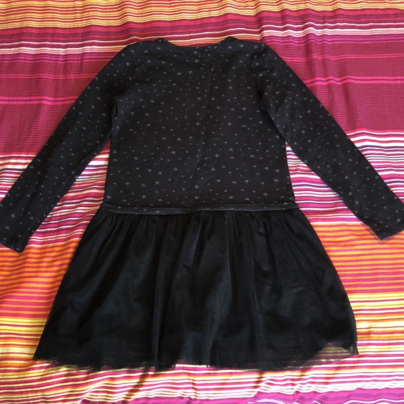 Cute black dress with stars and a writing SIZE XL 12$ - Picture 2 of 3